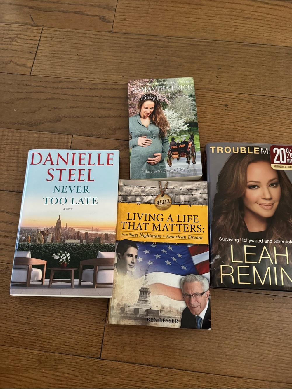 5 great Assorted Book Lot - Mixed Cover Colors